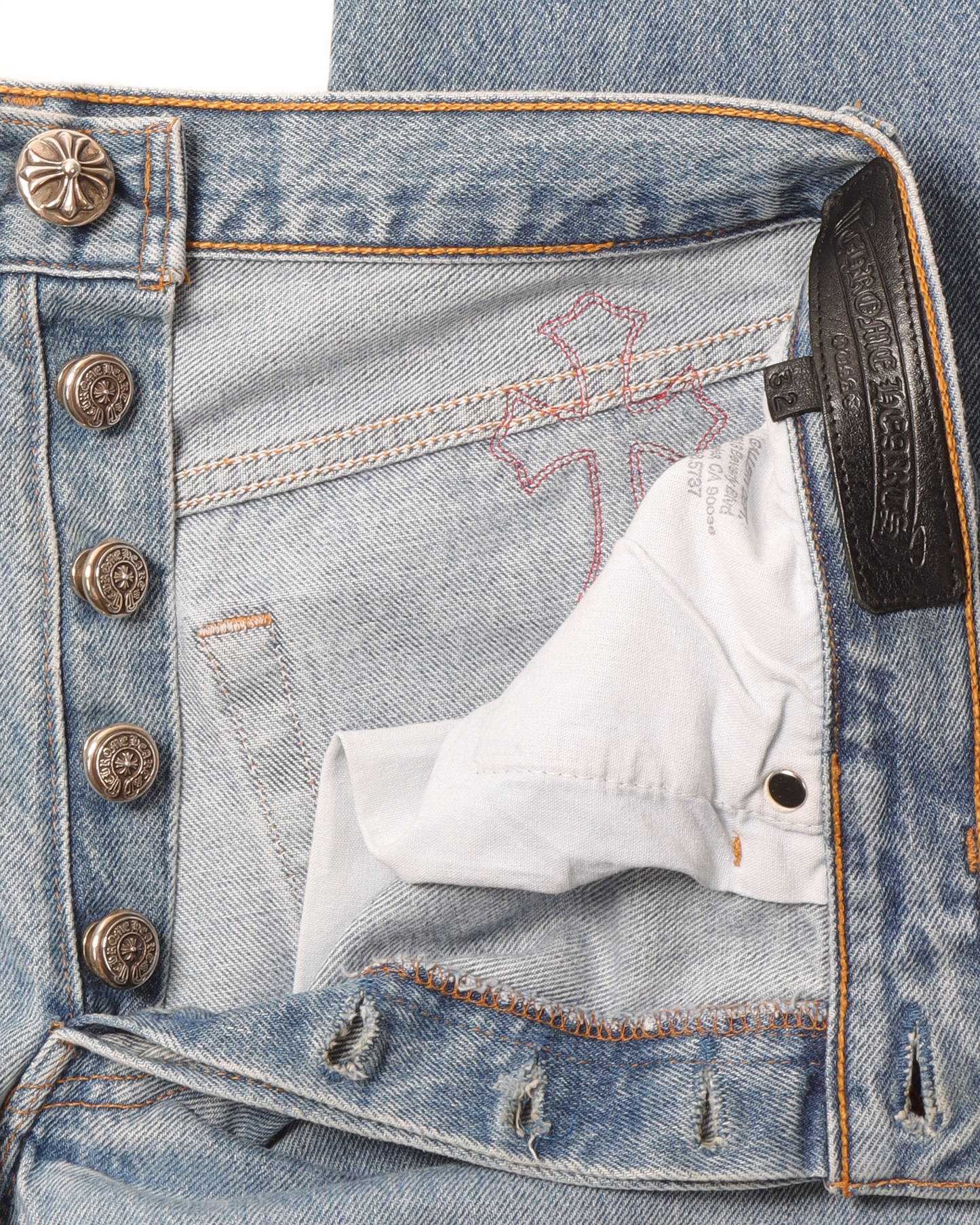 Levi's Patent Leather Cross Patch Denim