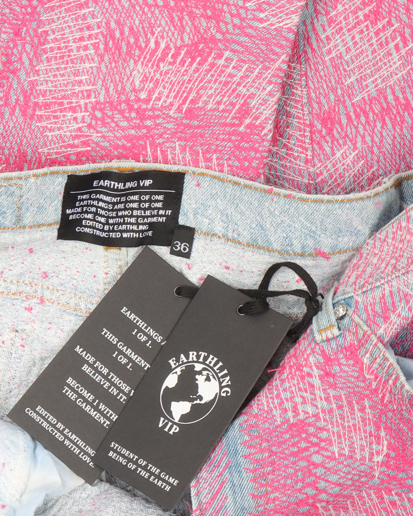 Circus Stitch Pink Jeans