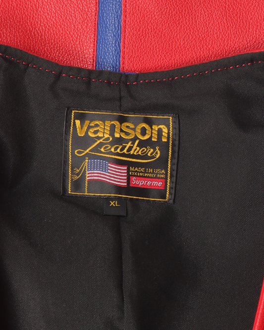 Vanson SS21 Leather Spiderweb Vest