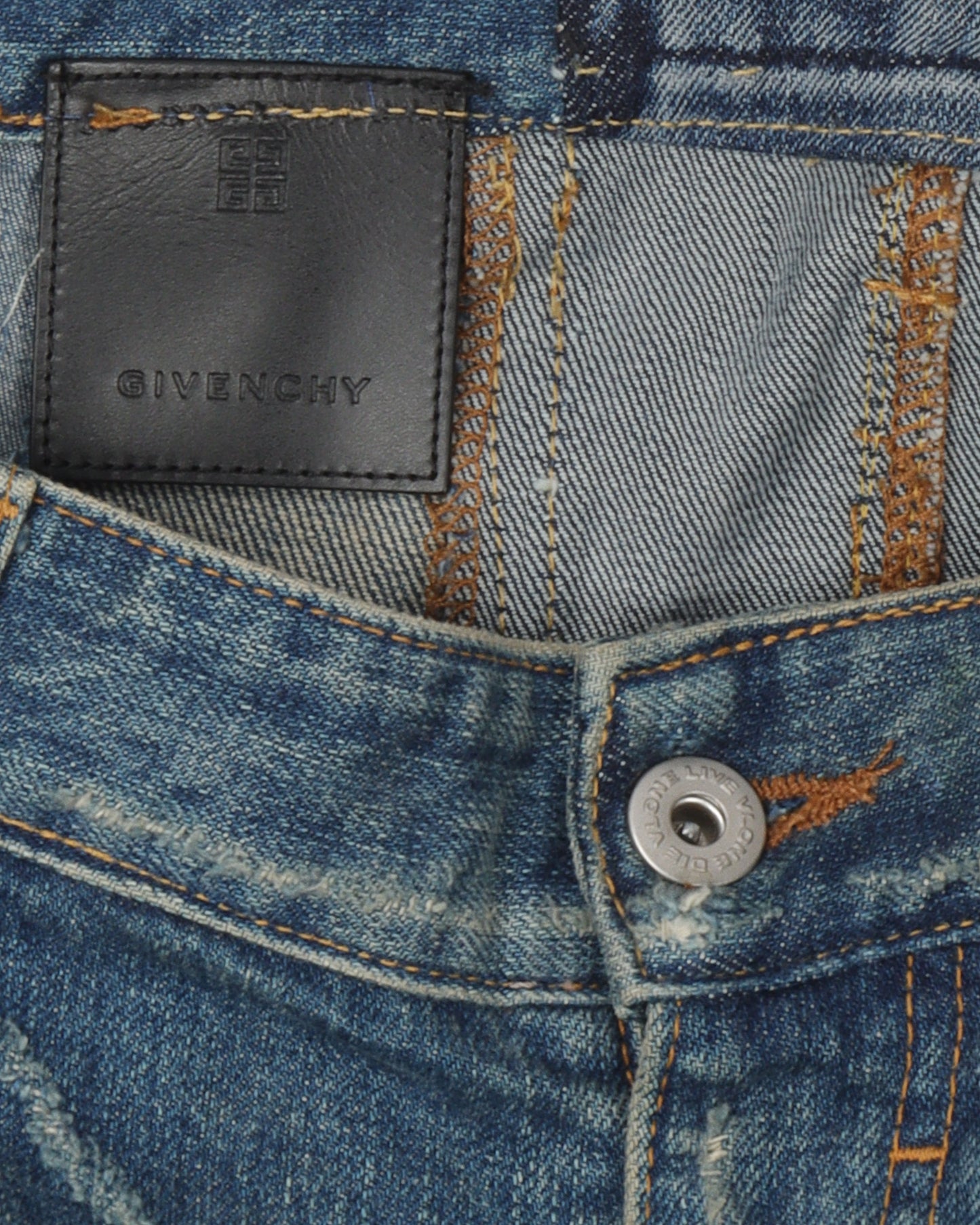 Distressed Light Wash Jeans