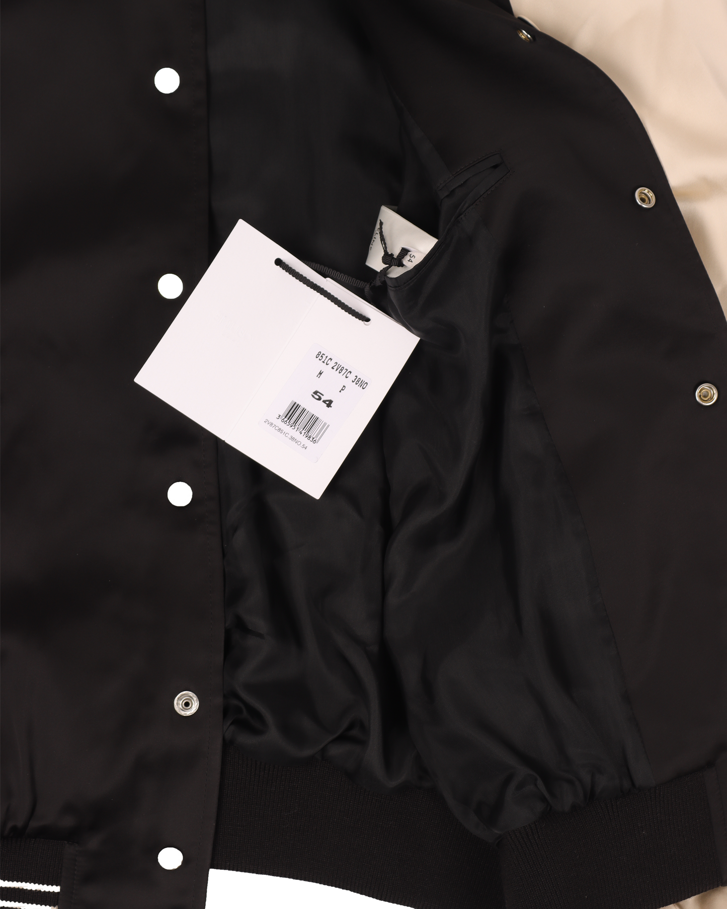 Studded-Logo Varsity Jacket