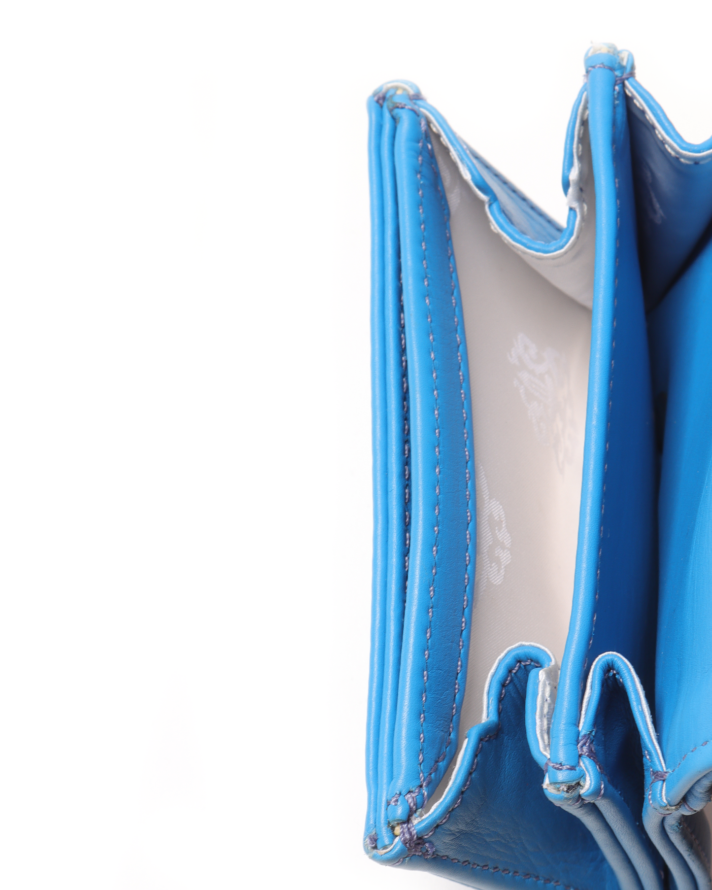 Leather Cross-Embellished Coin Pouch