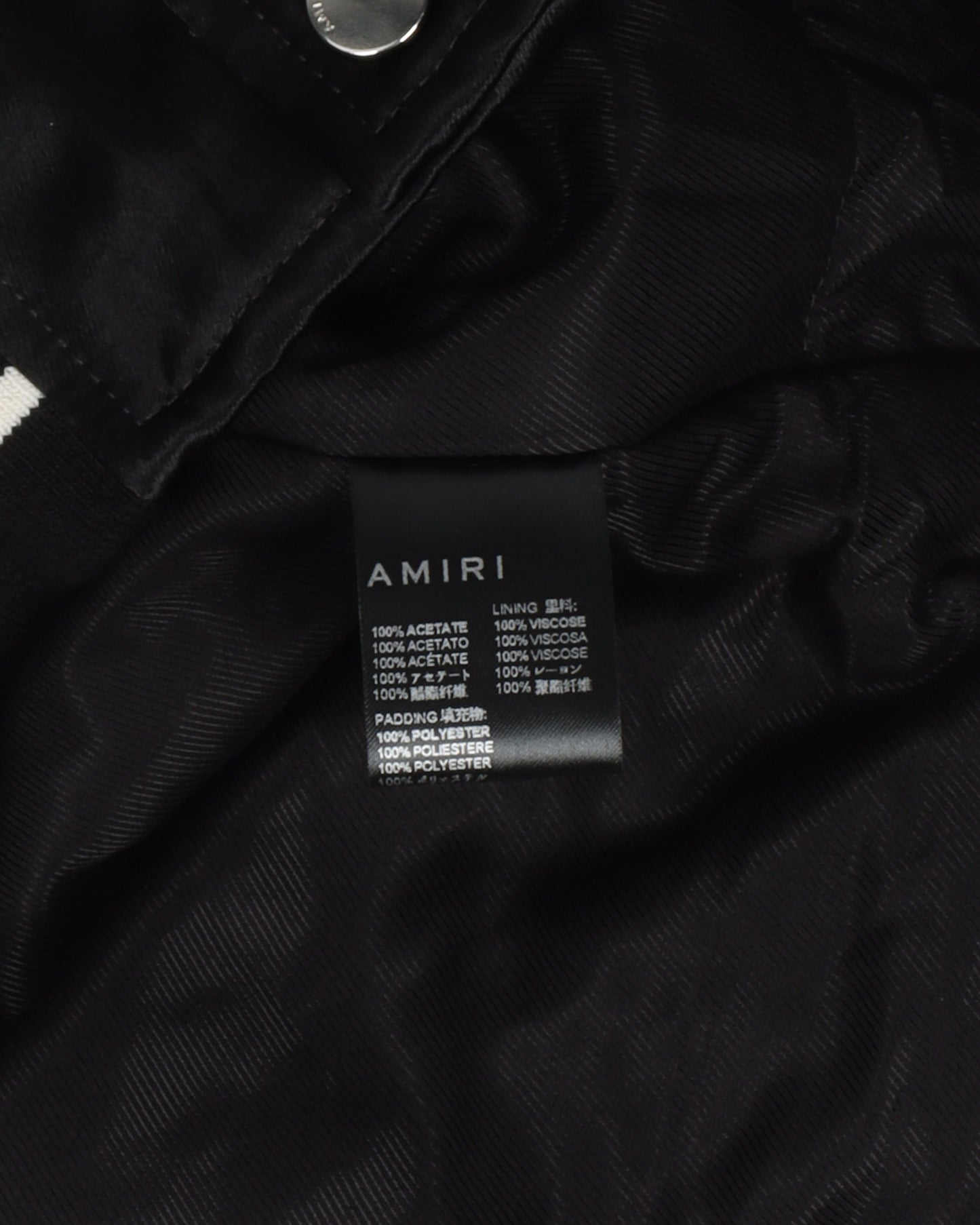 Black Satin Flame Souvenir Jacket