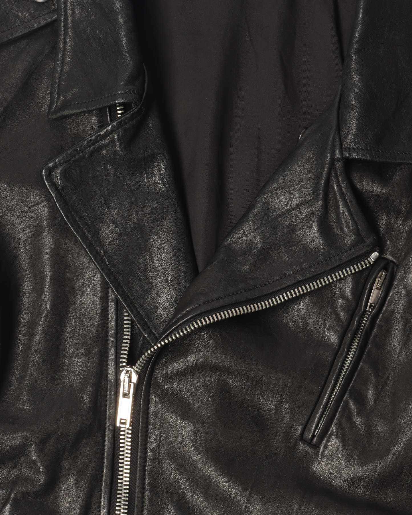 FW09 "CRUST" Hammered Lamb Leather Stooges Jacket
