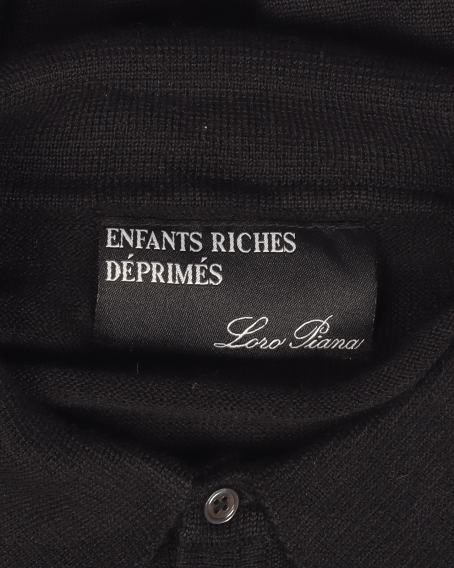 Loro Piana Exclusive "Boy With Chain" Collared Wool Sweater