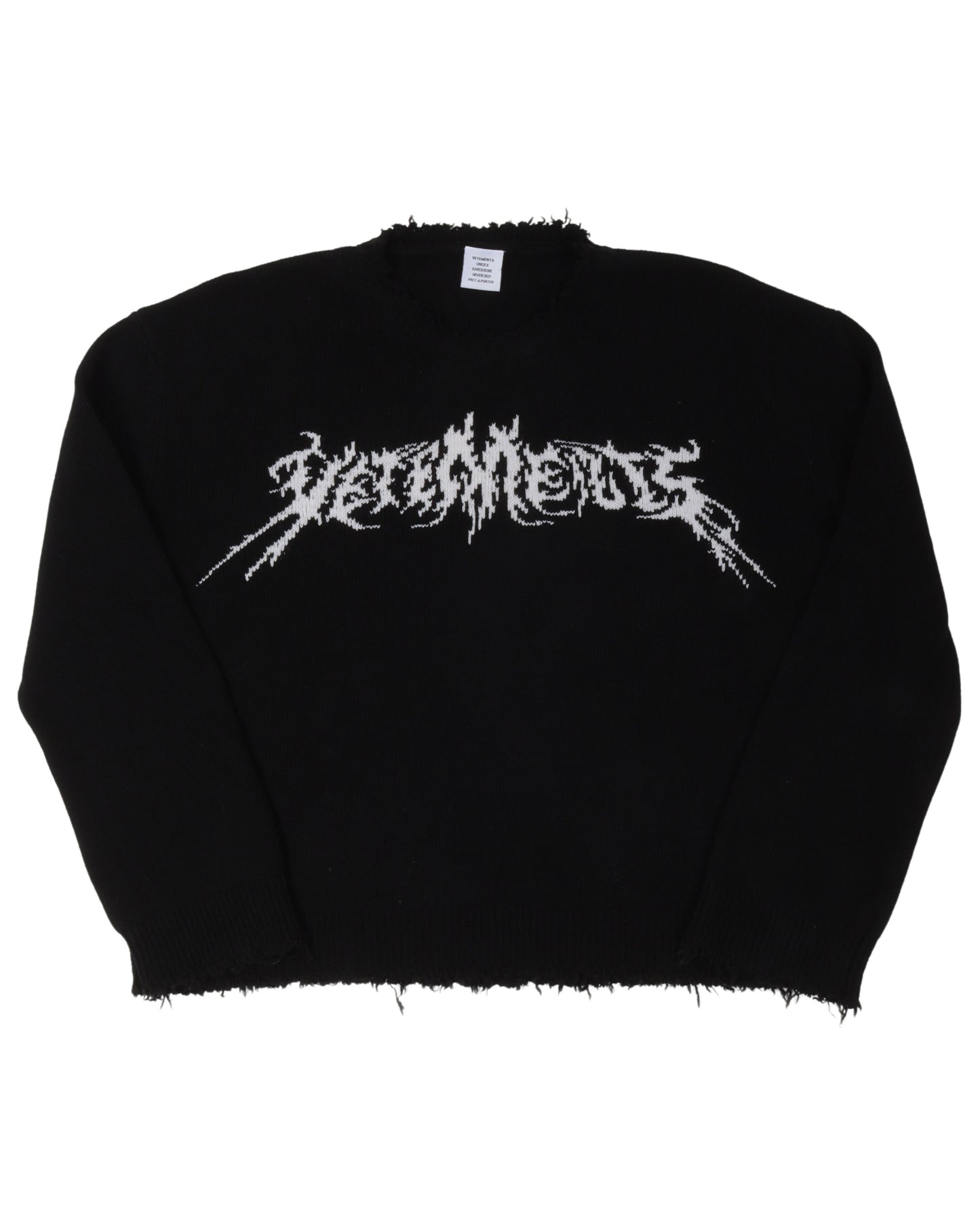Metal Logo Wool Sweater