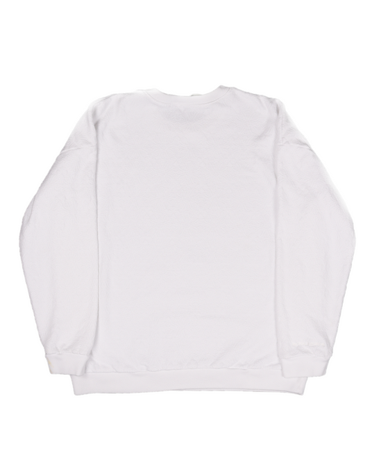 White Tonal Cross Sweatshirt
