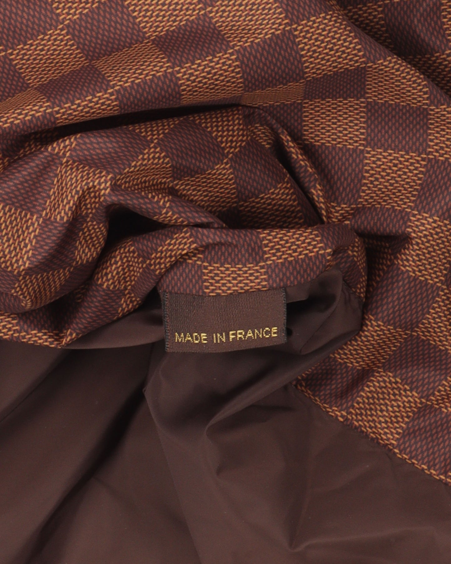 Checkered Damier Rain Jacket w/ Packable Hood