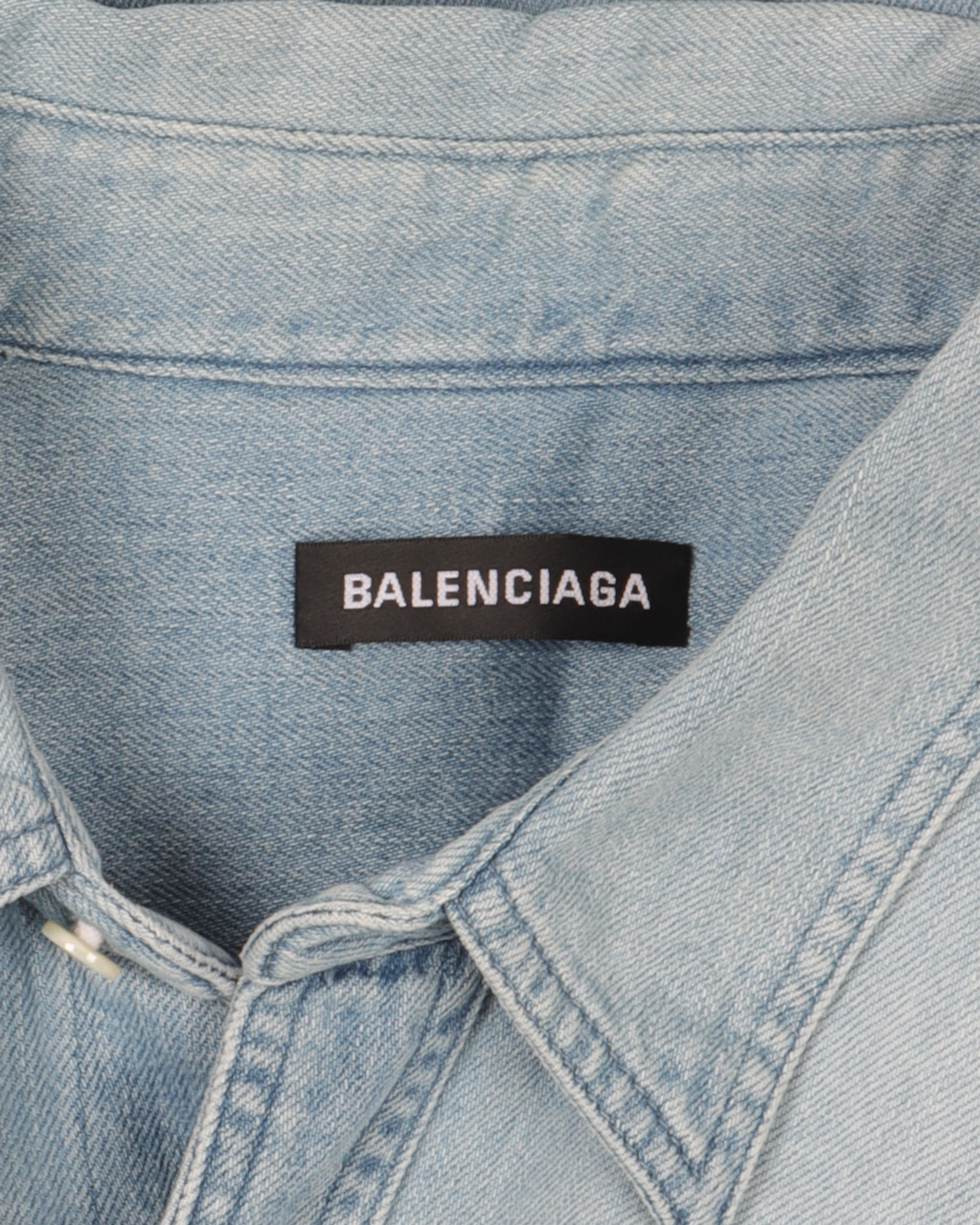 Denim Stripped Sleeve Shirt