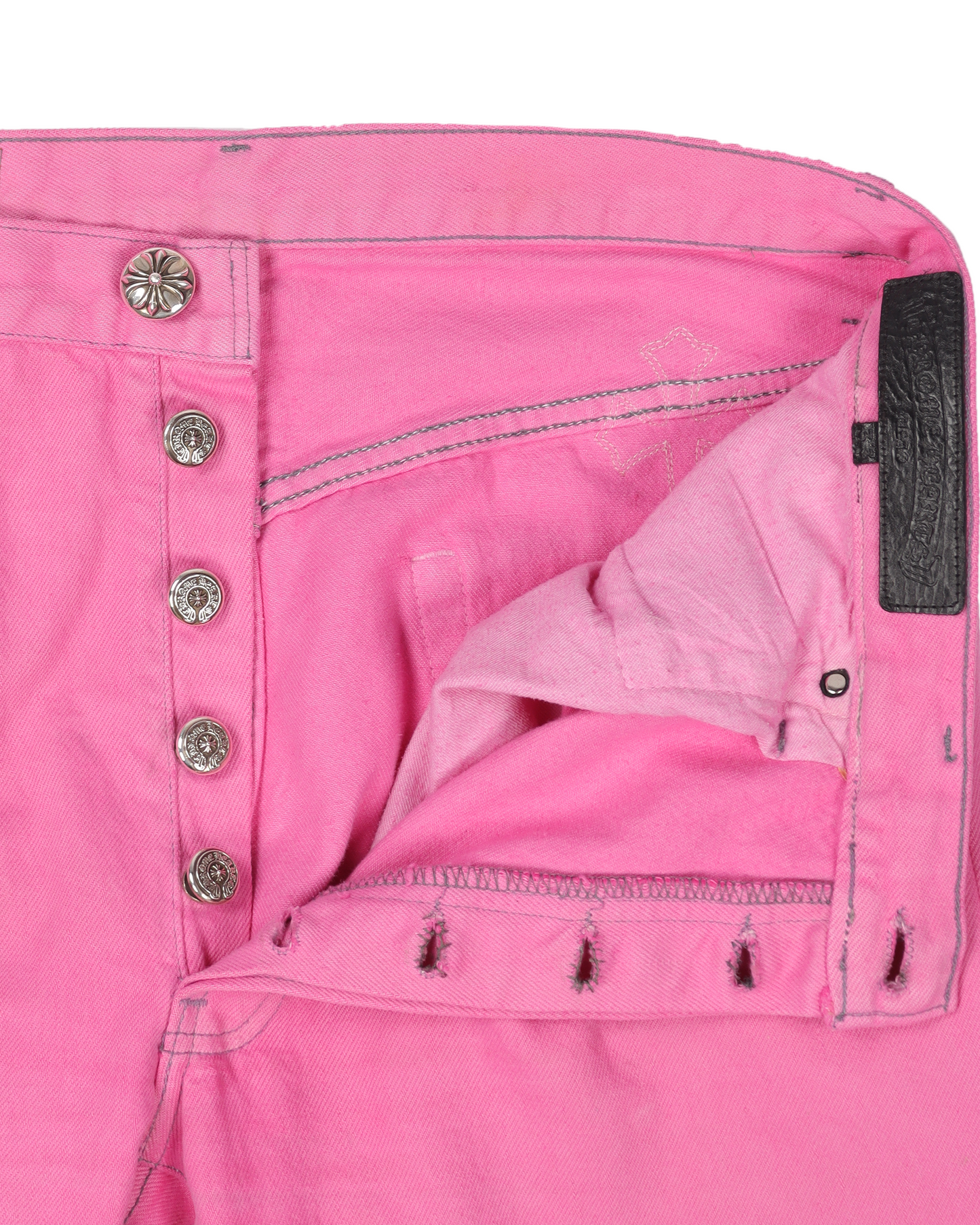 Levi's Cross Patch Denim Sex Records Neon Pink