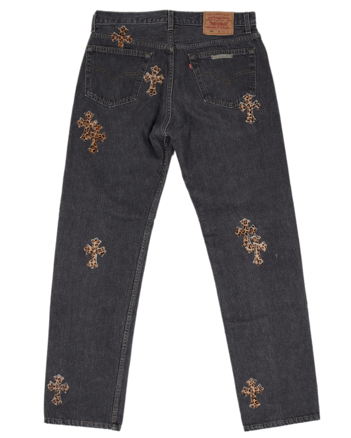 LEVI'S LEOPARD CROSS PATCH DENIM