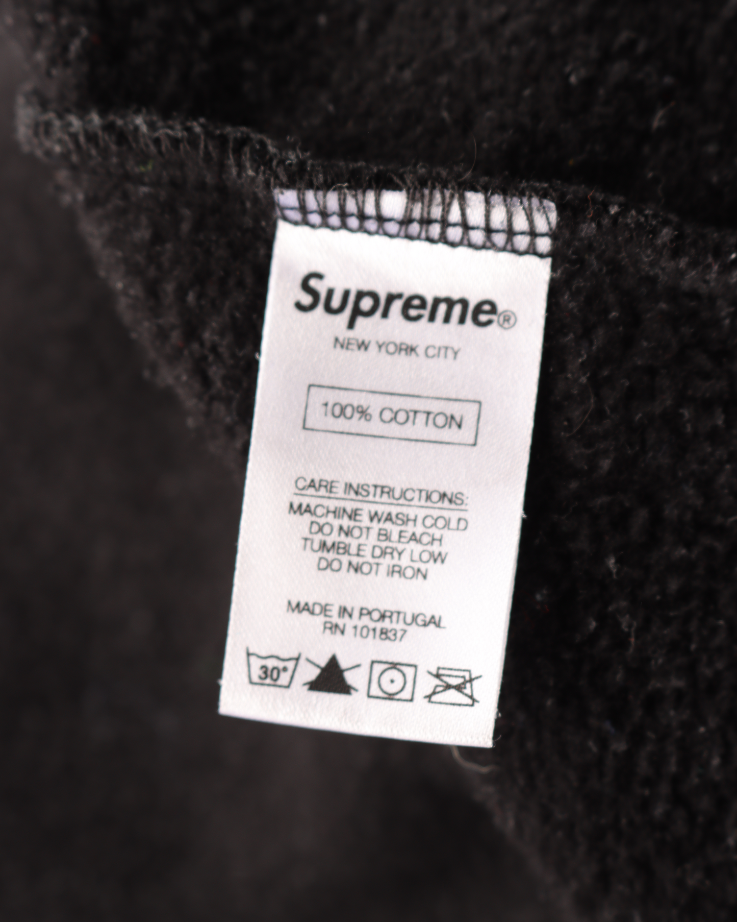 Portrait Hooded Sweatshirt Black