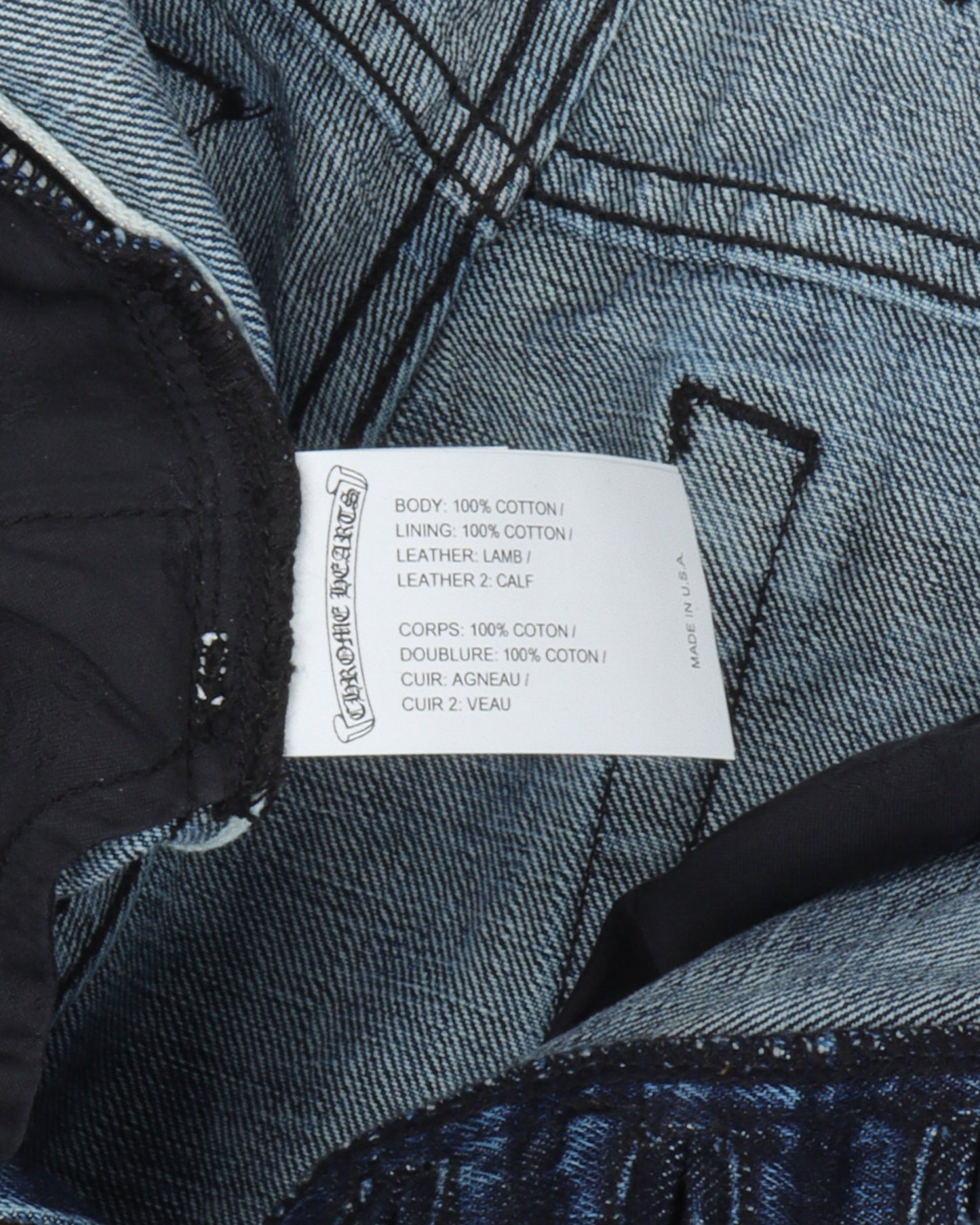 Denim w/ 35 Cross Patches