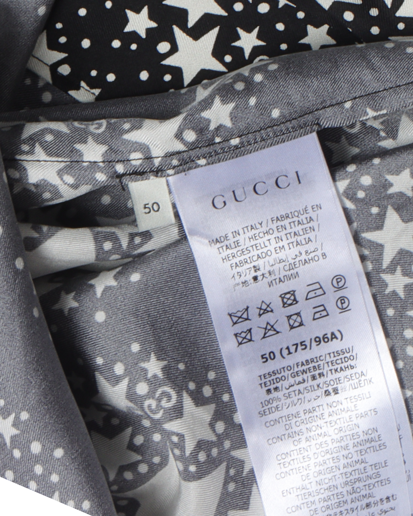 Silk Star Pattern Shirt