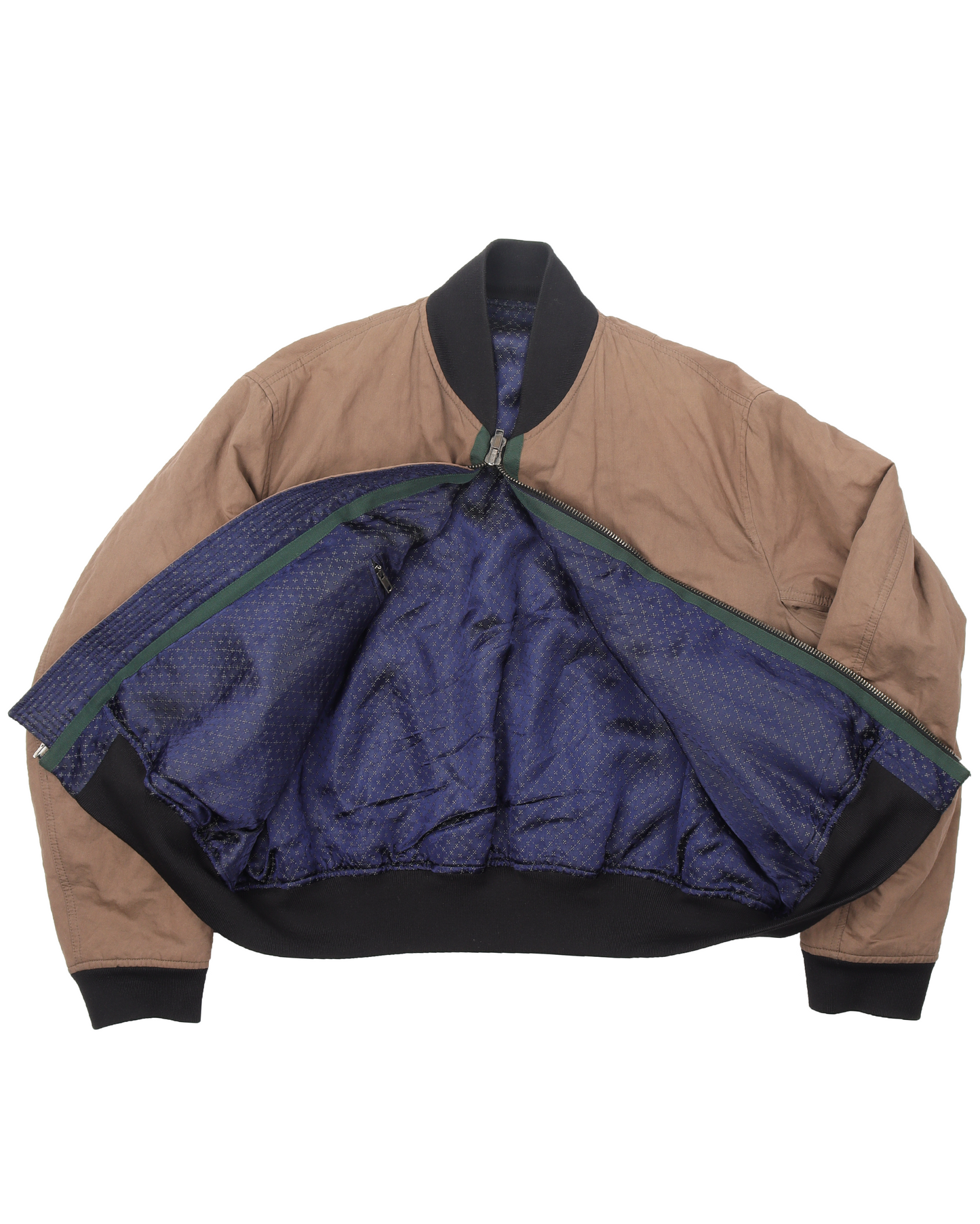 FW14 Reversible Brown Bomber Jacket