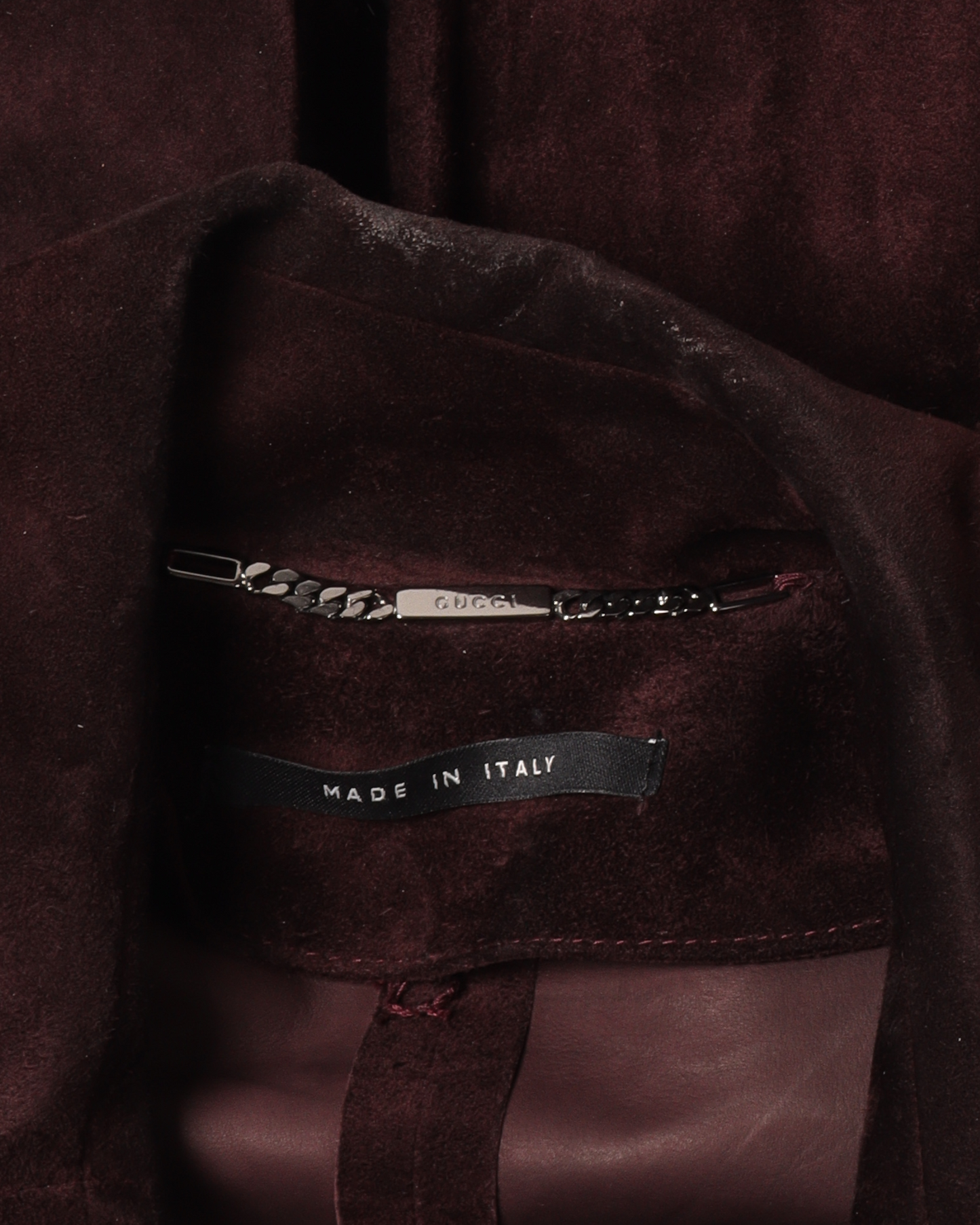 Suede Double-Breasted Coat