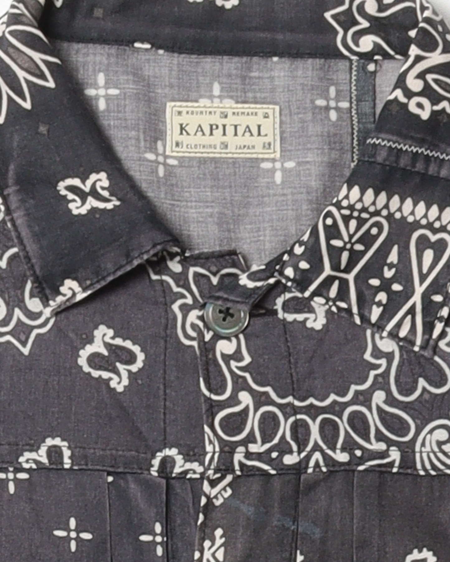 Black Paisley Button Shirt