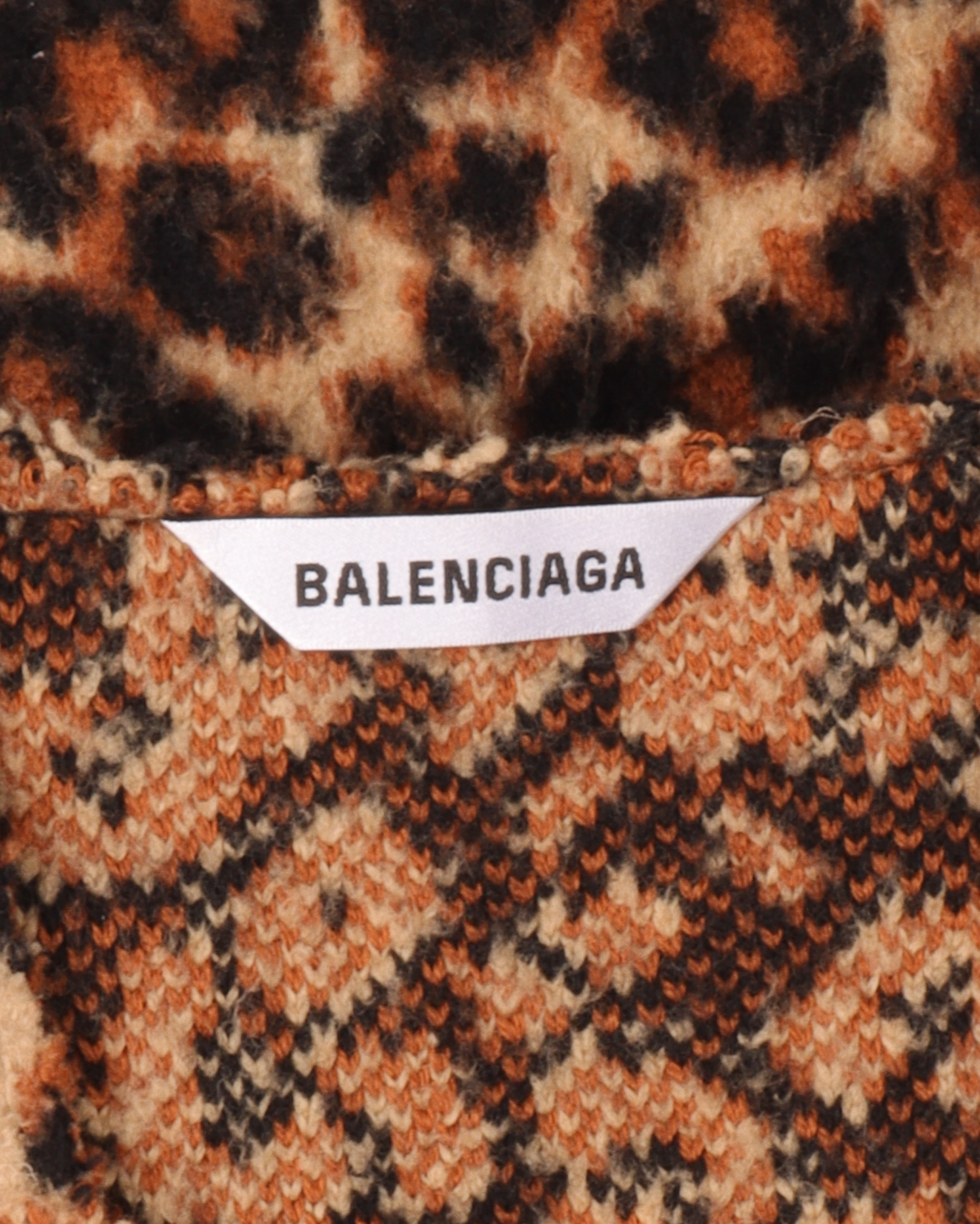 Wool-Blend Cheetah-Print Sweater