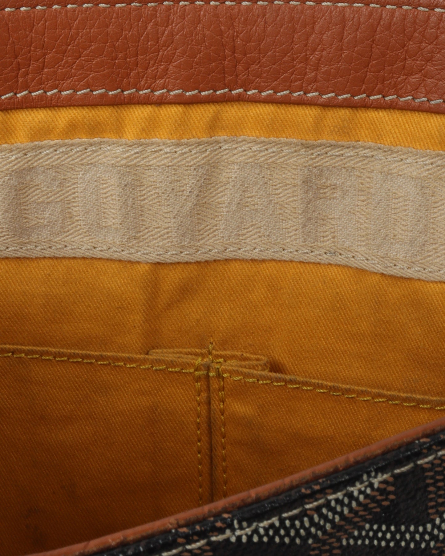 Striped Messenger Bag