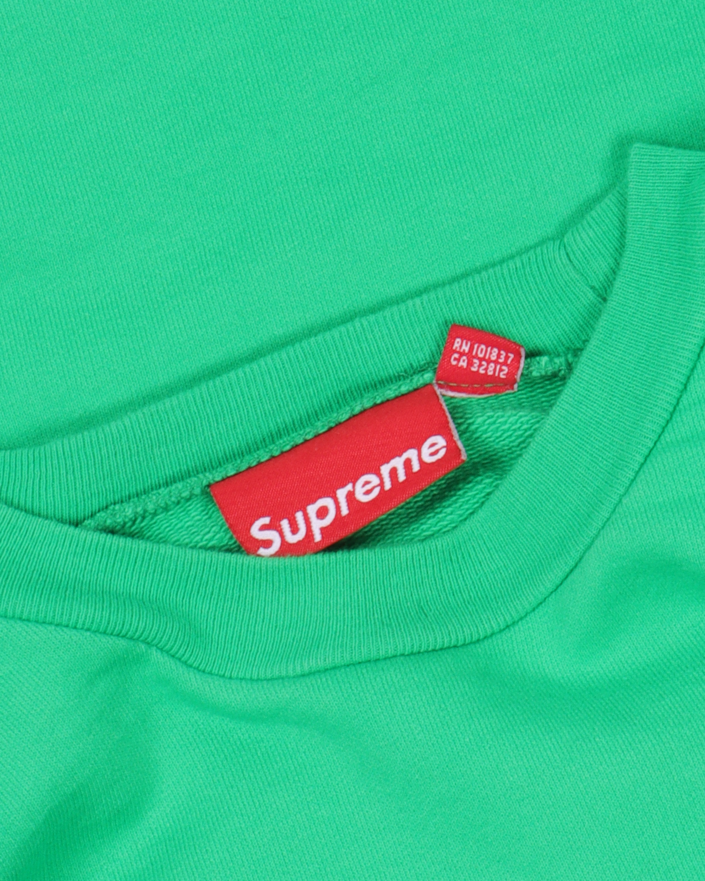2007 Purple Screen Print Box Logo Crewneck Sweatshirt