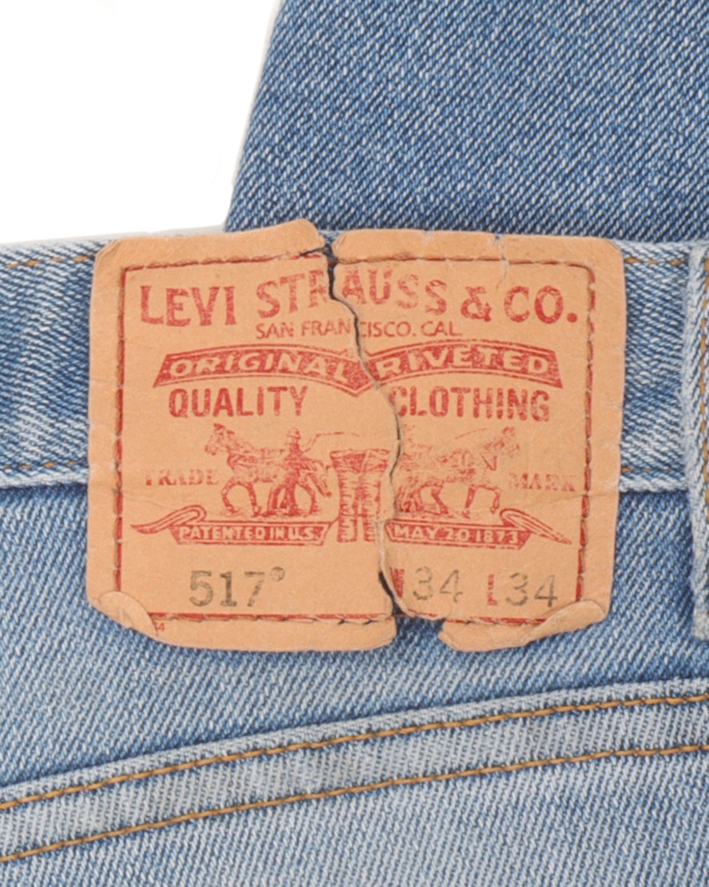 Released Hem Levi's 517 Light Wash Jeans