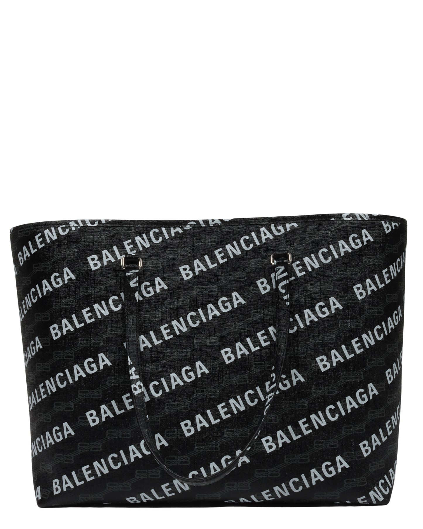 Monogram Jacquard Leather Tote Bag