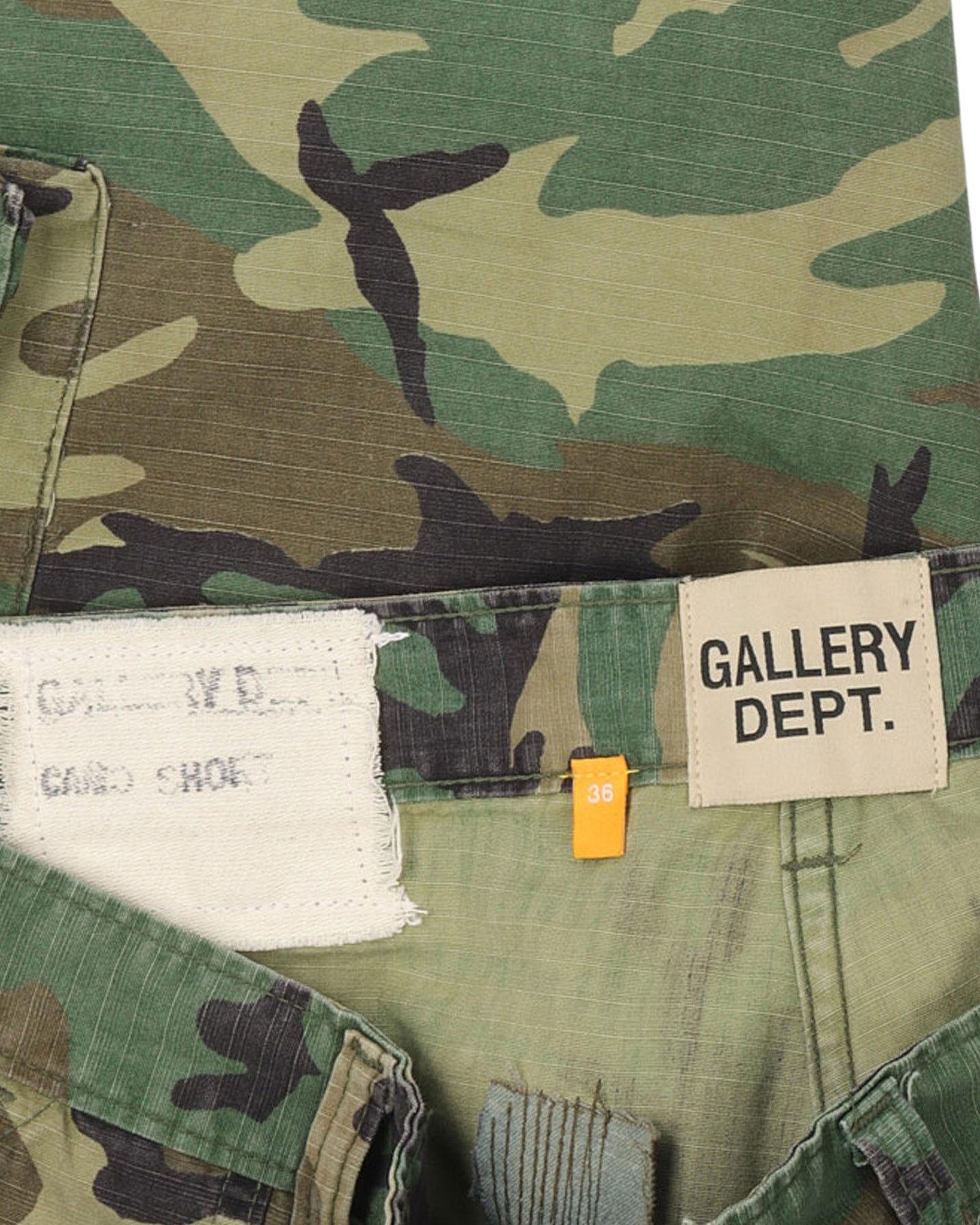 Camouflage "G" Patch Cargo Shorts