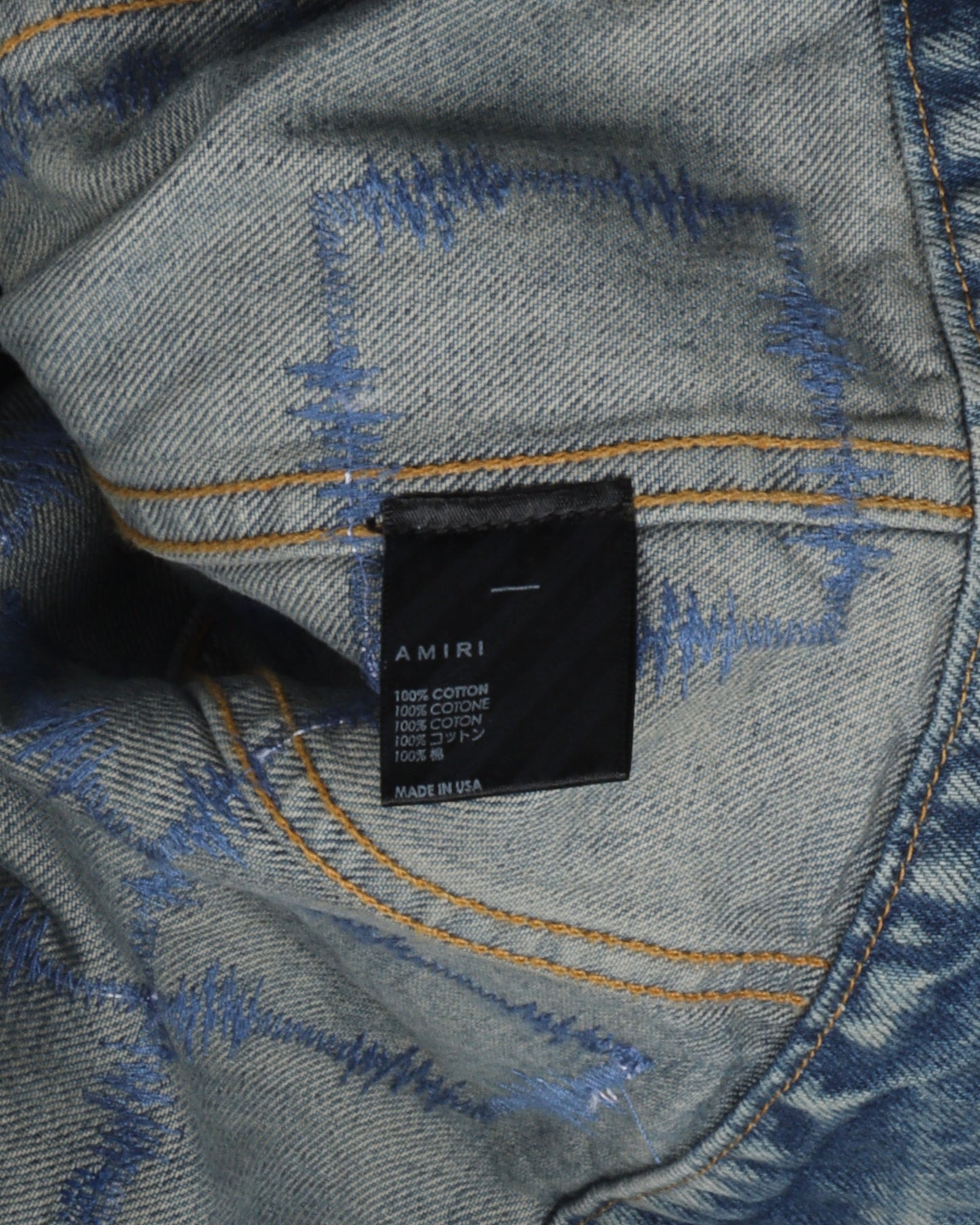 Paisley Checker Trucker Jacket