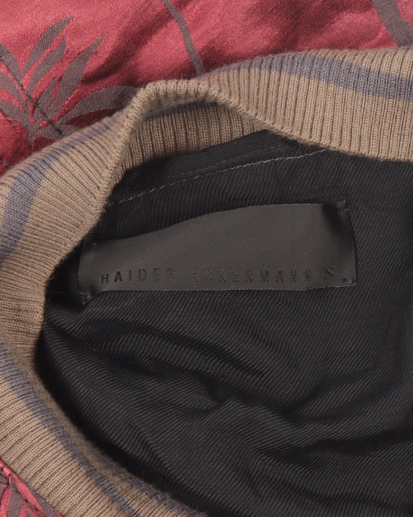 FW15 Cheveron Silk/Linen Floral Bomber