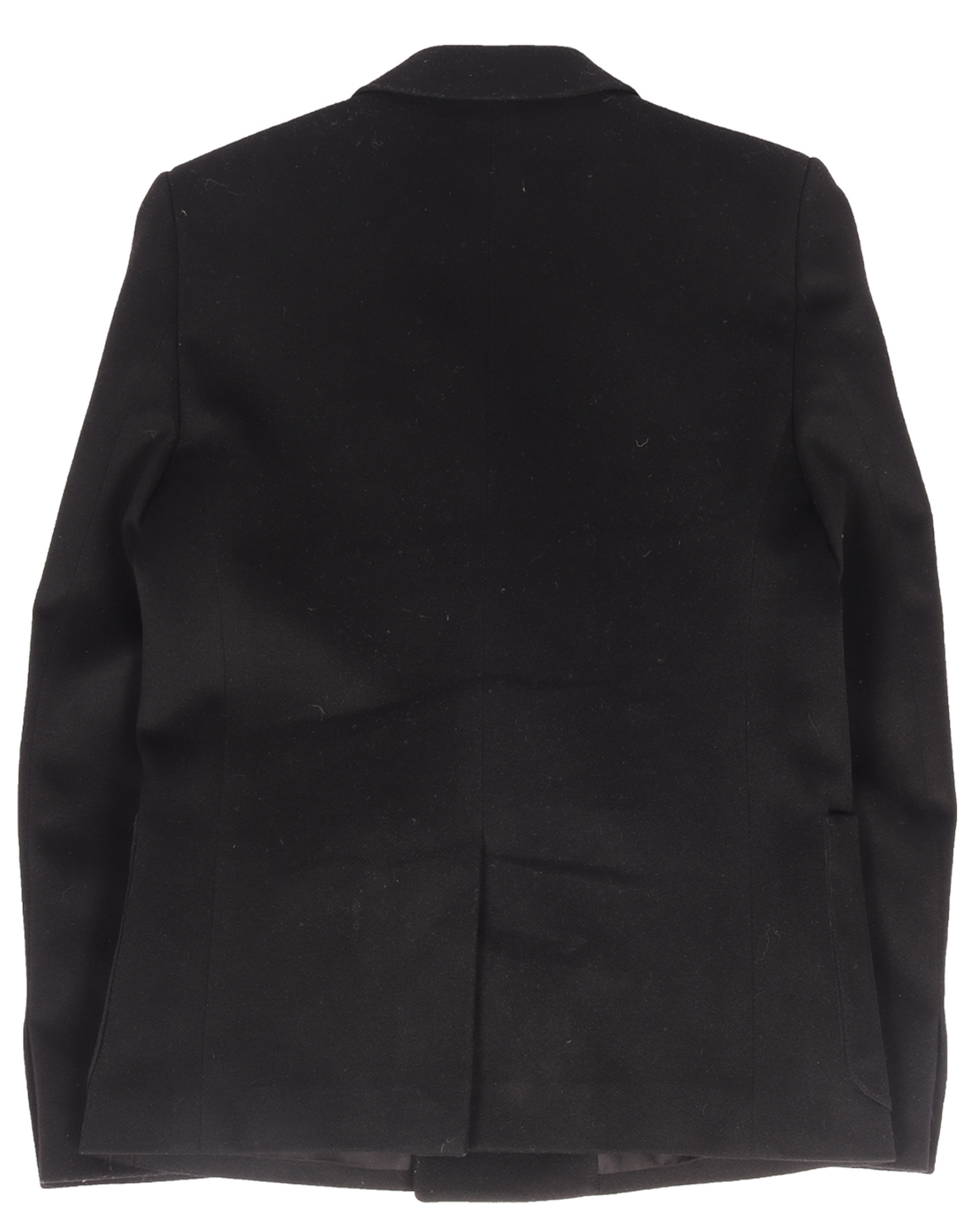 Double-Breasted Wool Tuxedo Blazer