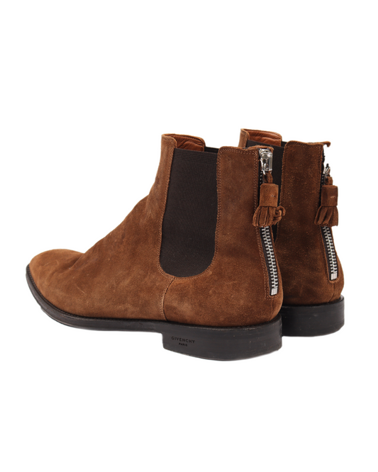 Rear Tassel Chelsea Boots