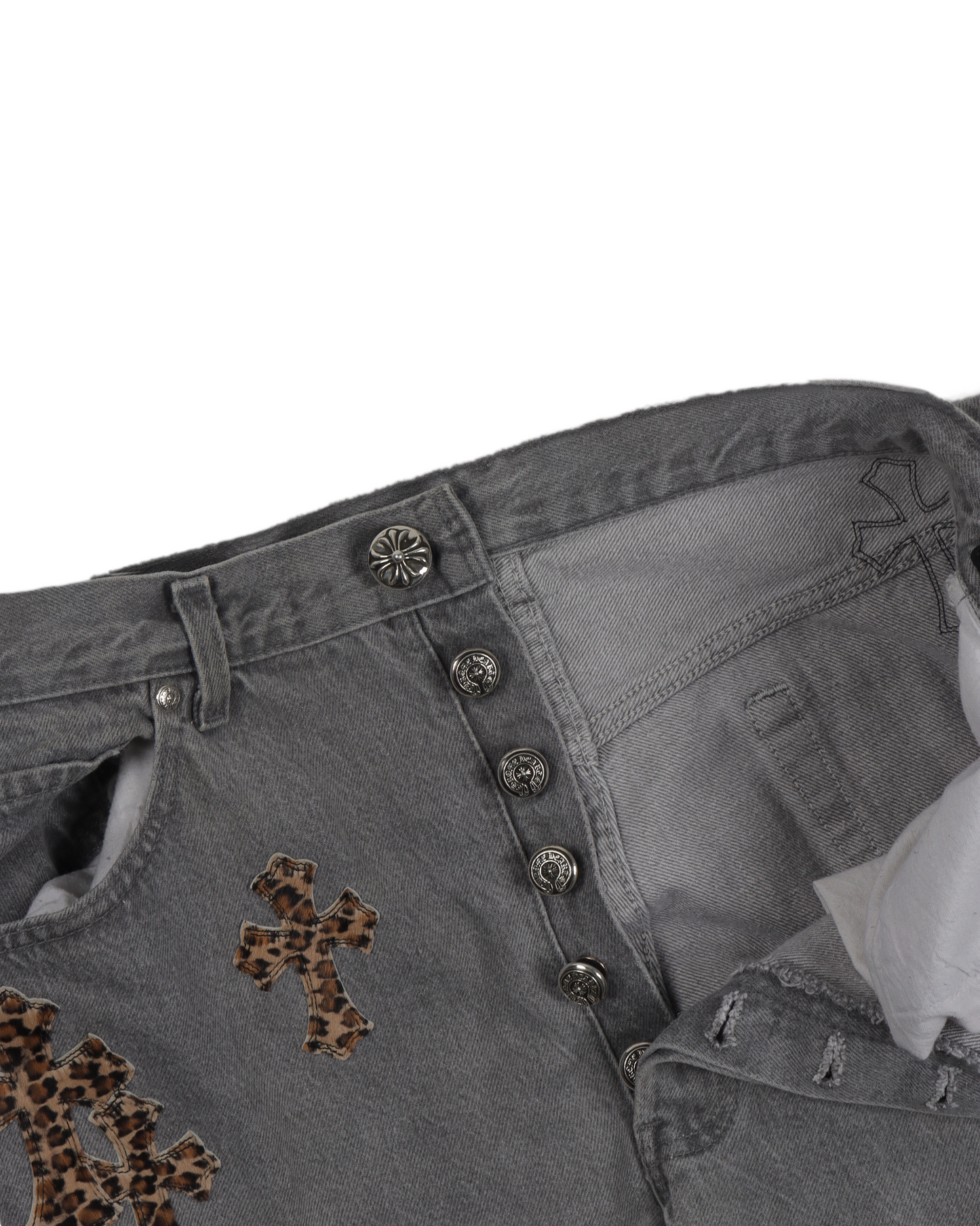 LEVI'S LEOPARD CROSS PATCH DENIM