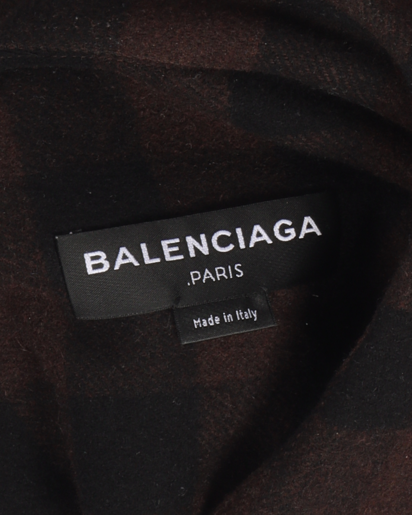 SS17 Oversized Shoulder-Pad Checkered Flannel Shirt