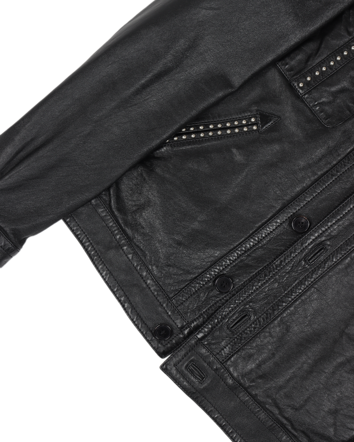SS16 Surf Sounds Studded Leather Jacket