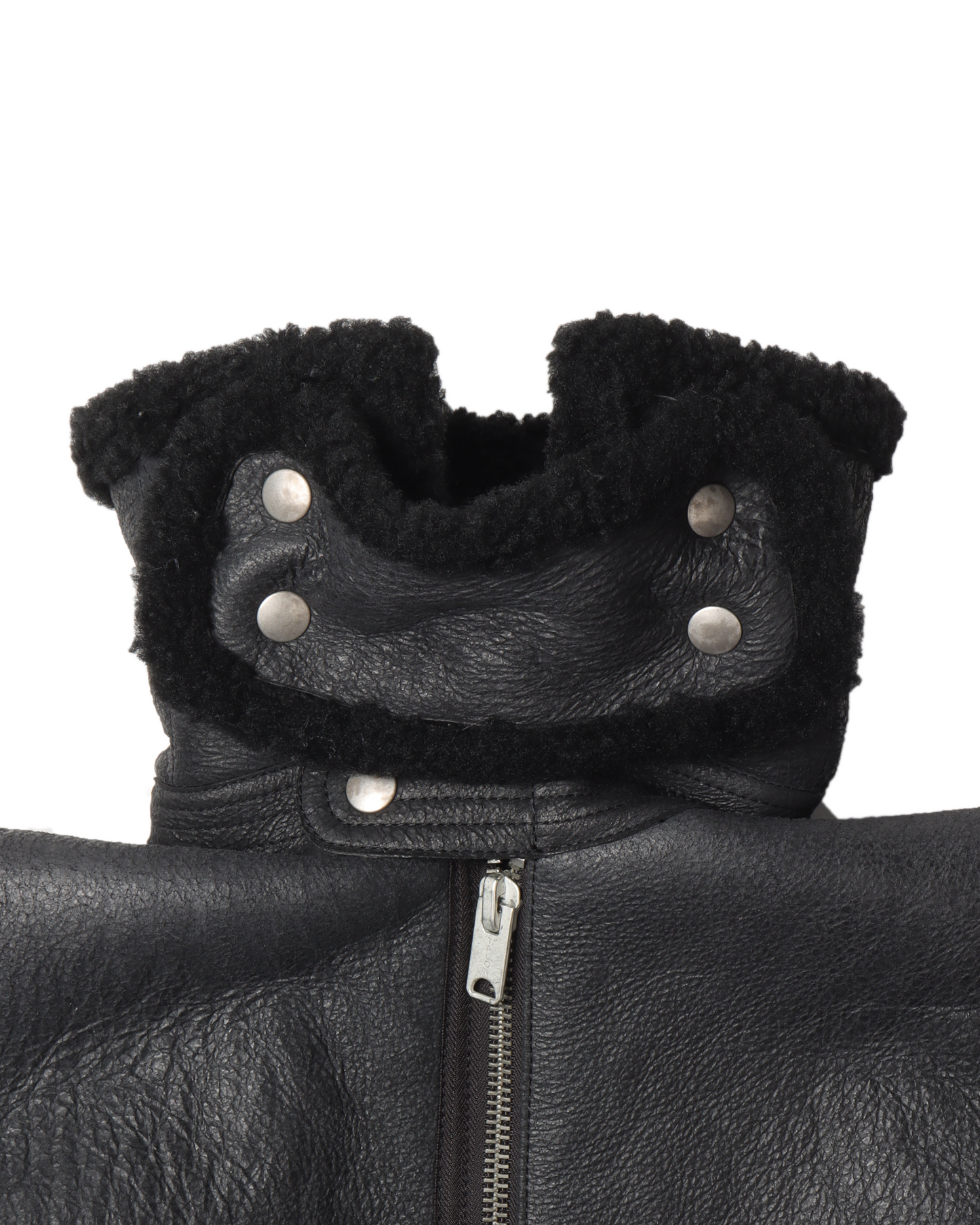 Season 5 Cropped Shearling Leather Jacket