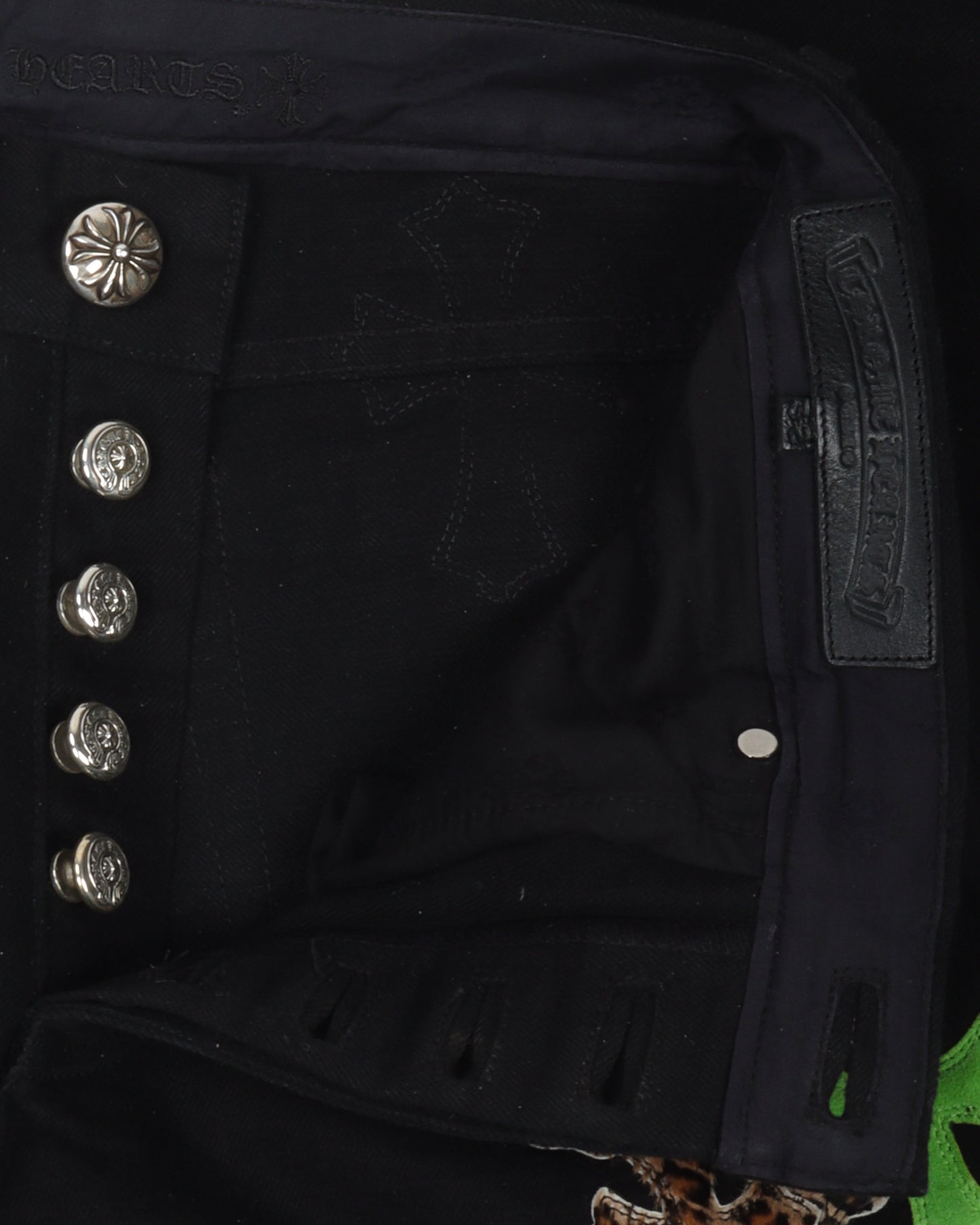 Cheetah Cross Patch Jeans w/ 35 Patches