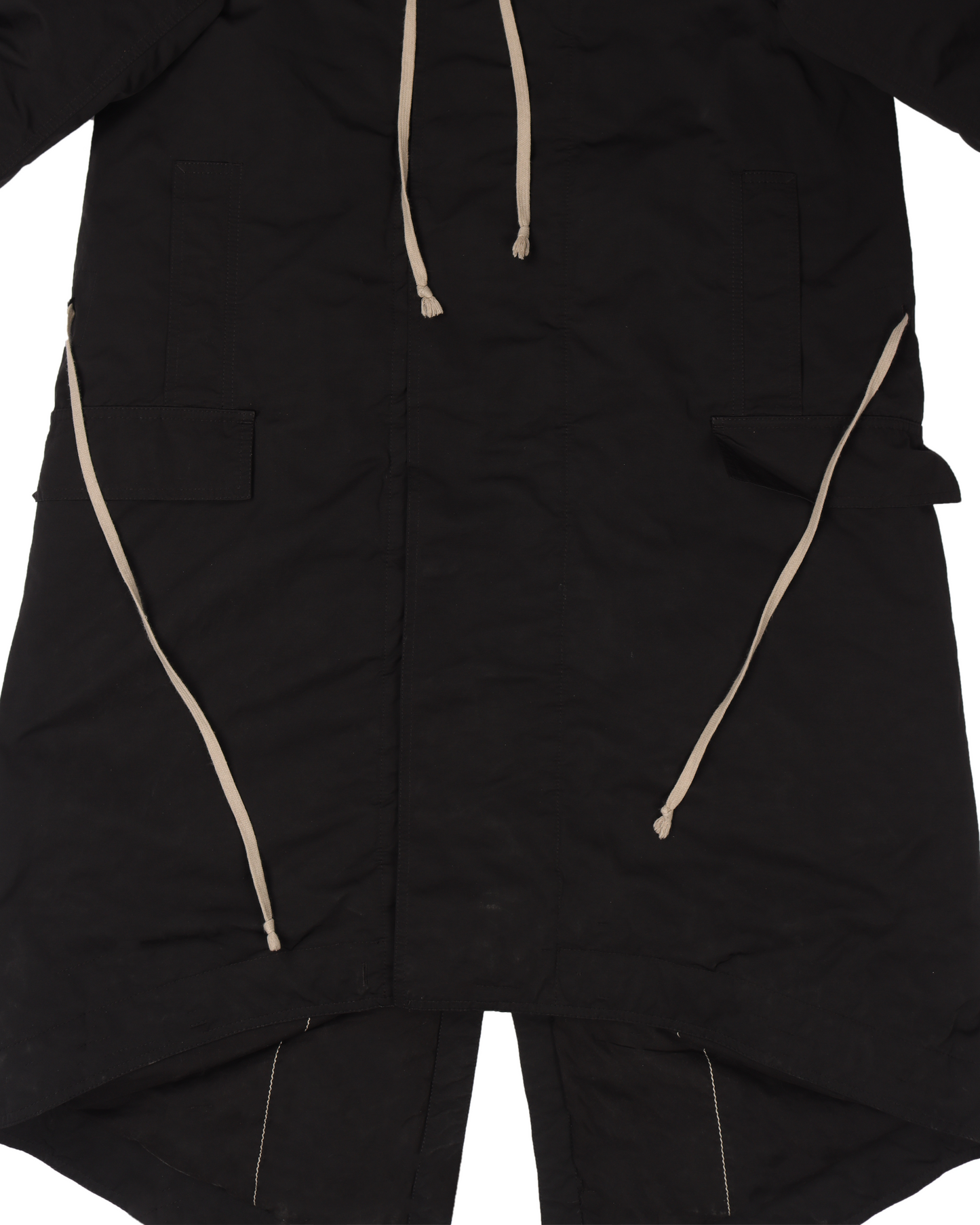Padded Drawstring Parka Coat