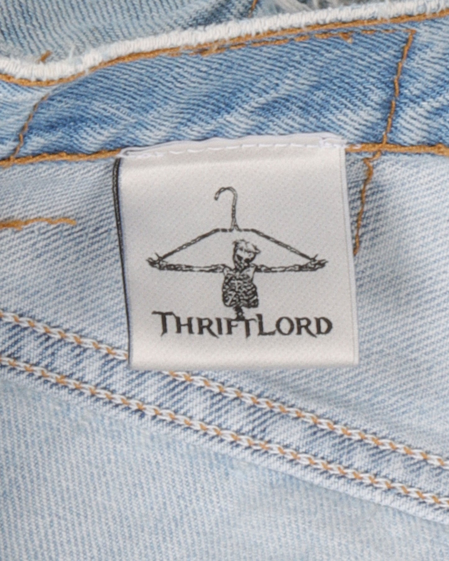 Levi's Light Wash Repaired Denim