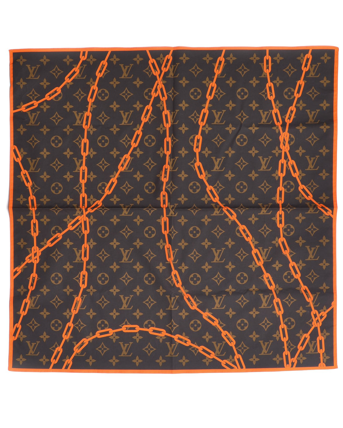 Chain Link Monogram Stole Scarf