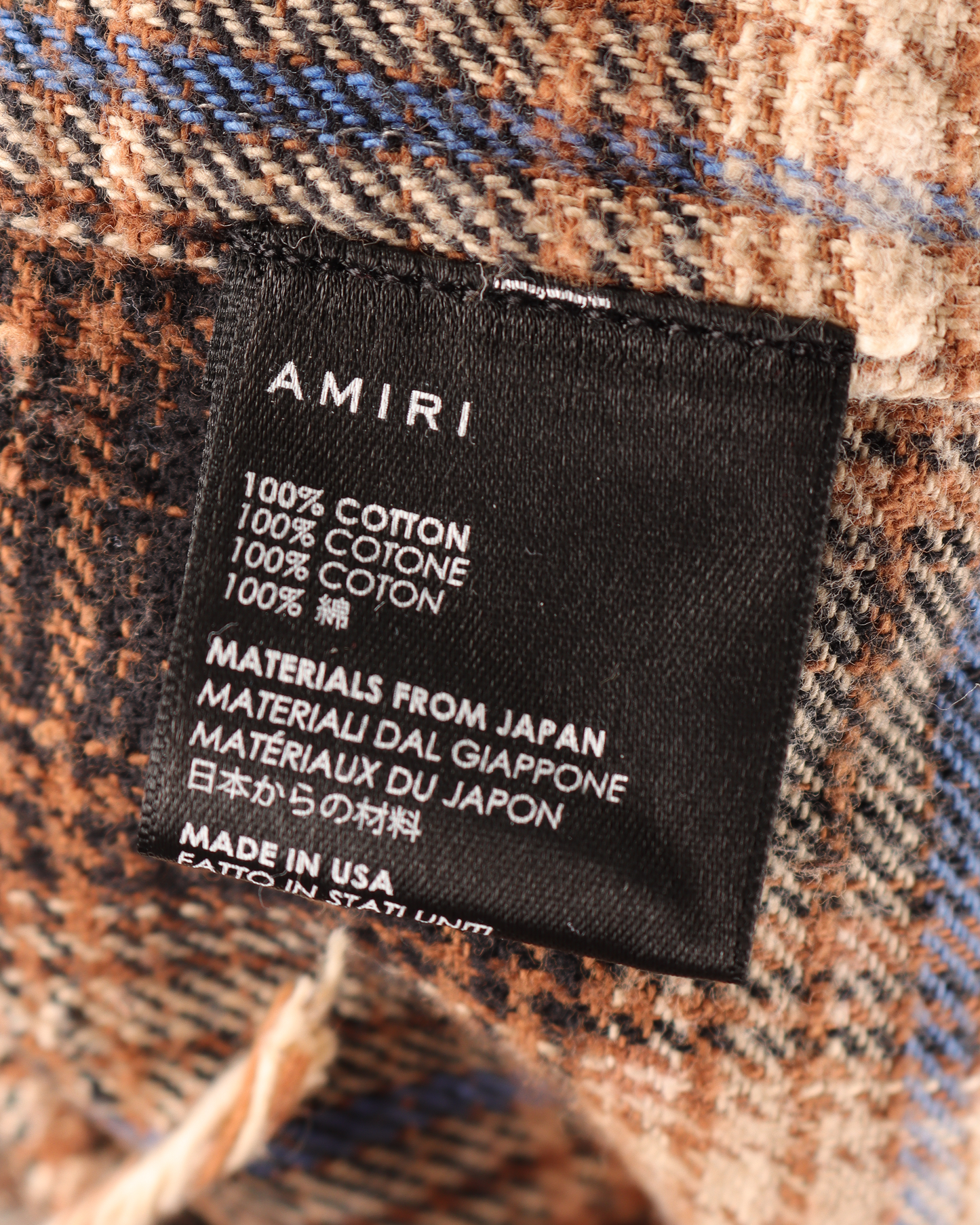 Beige Bleached Flannel Shirt