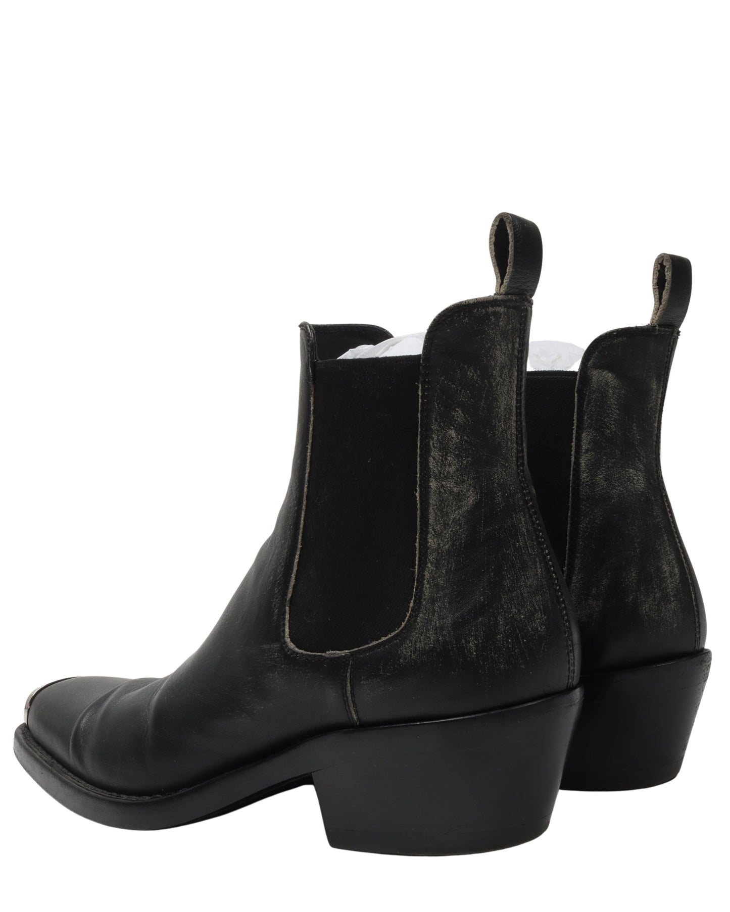 Distressed Western Chris Steel-Toe Chelsea Boots