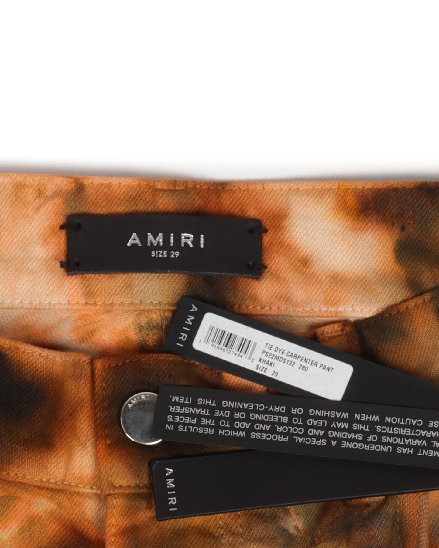Double Knee Tie-Dye Carpenter Pants