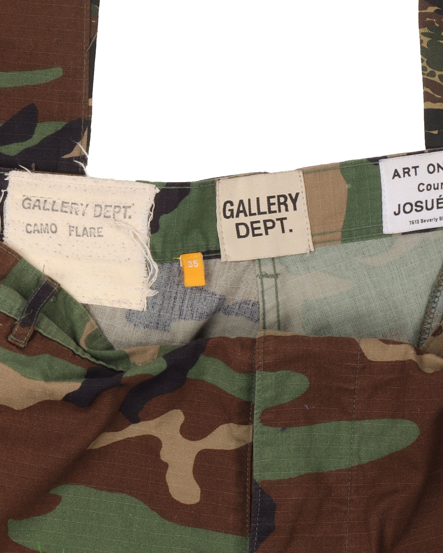 La Flare Camouflage Pants