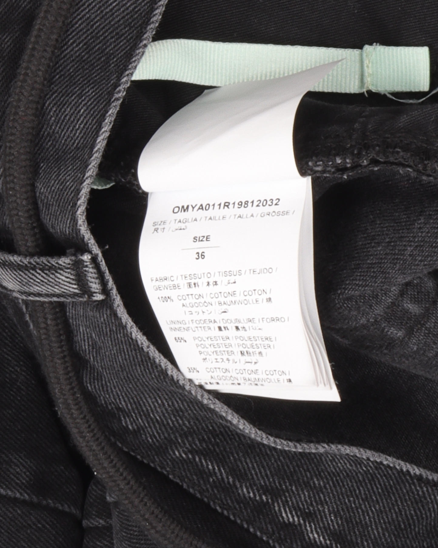 Faded Black Jeans w/ Shoelace Belt