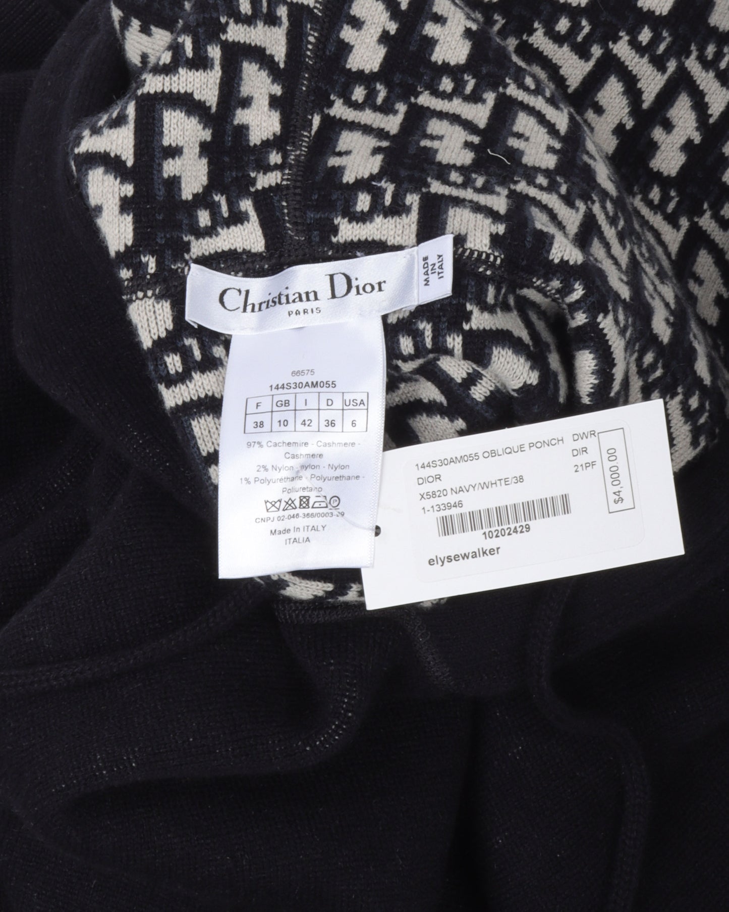 Cashmere Hooded Poncho