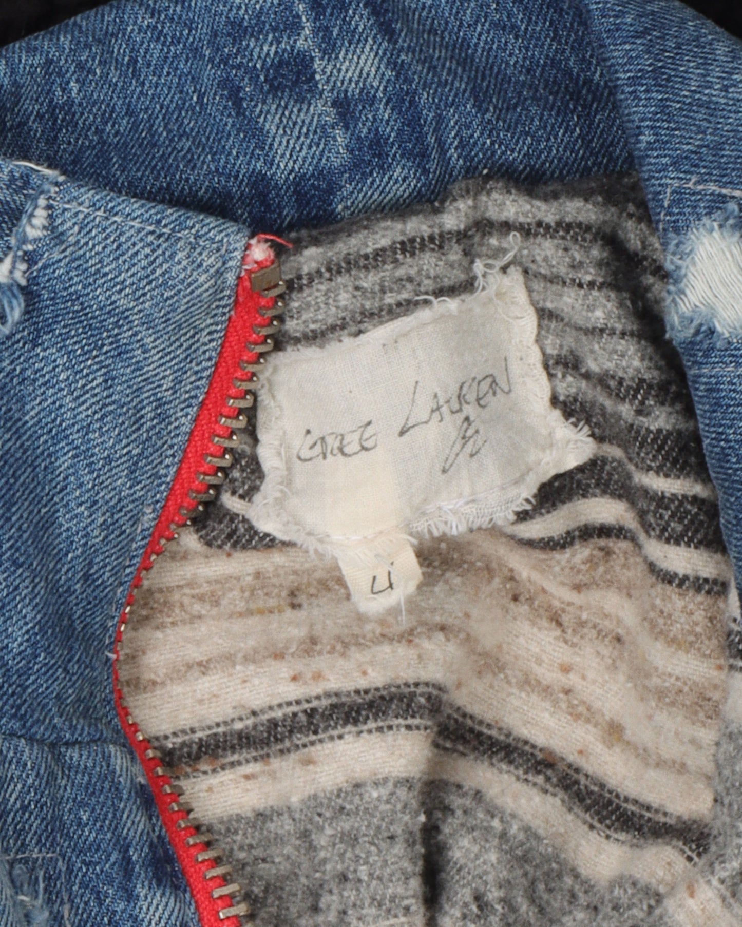 Denim Black Sherpa Hi-Tech Zip Jacket