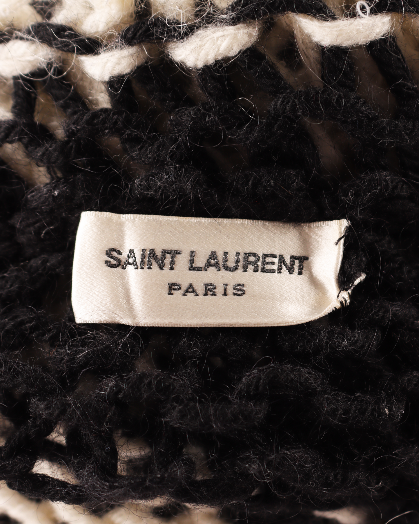 Hooded Striped Mohair Sweater