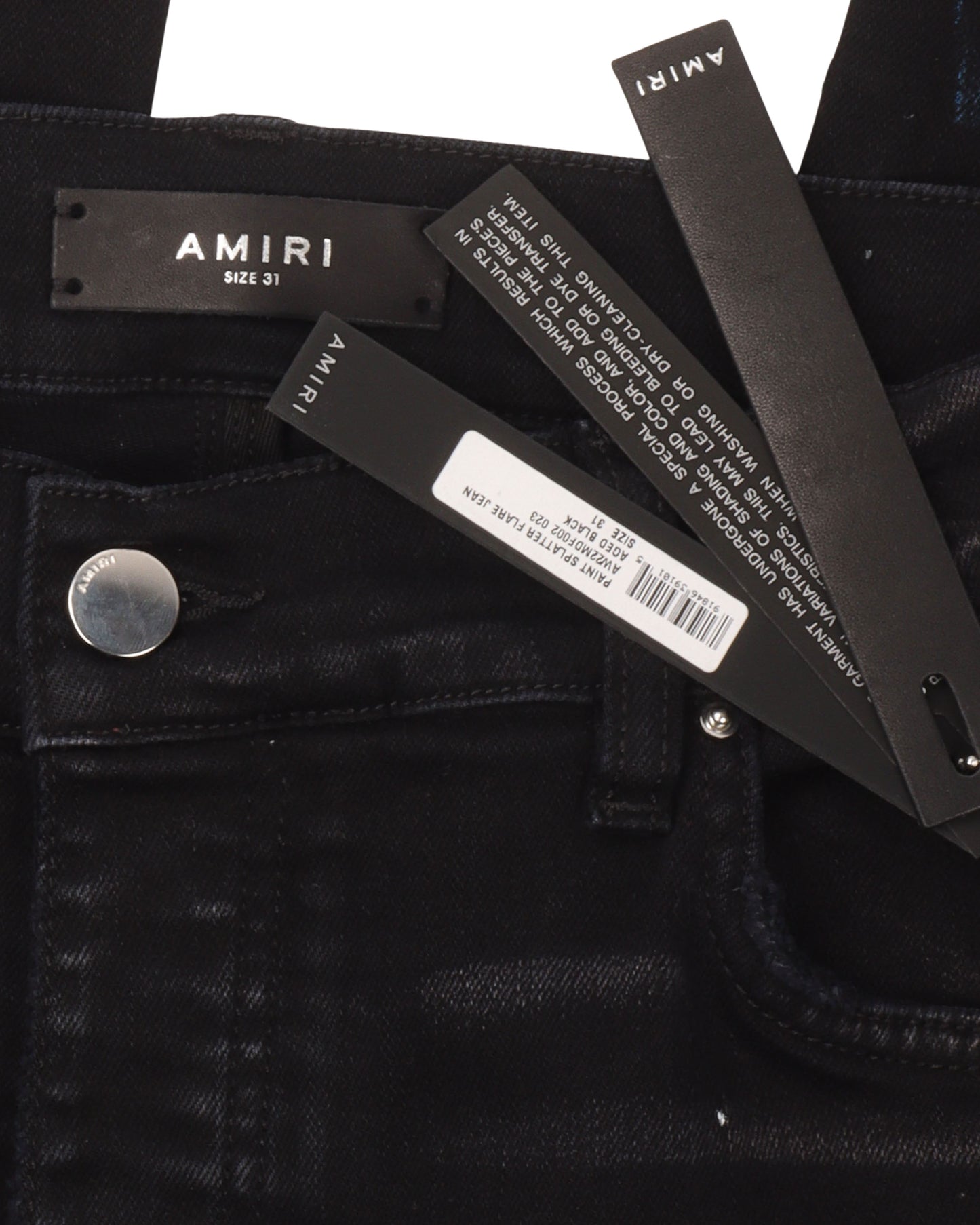 Paint Splatter Flare Jeans