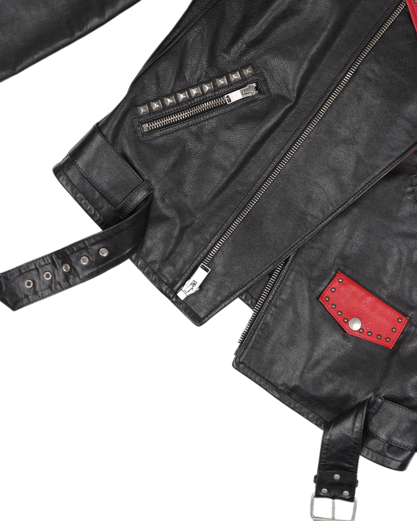 SS15 Motorcycle Degrade Sunset Leather Jacket