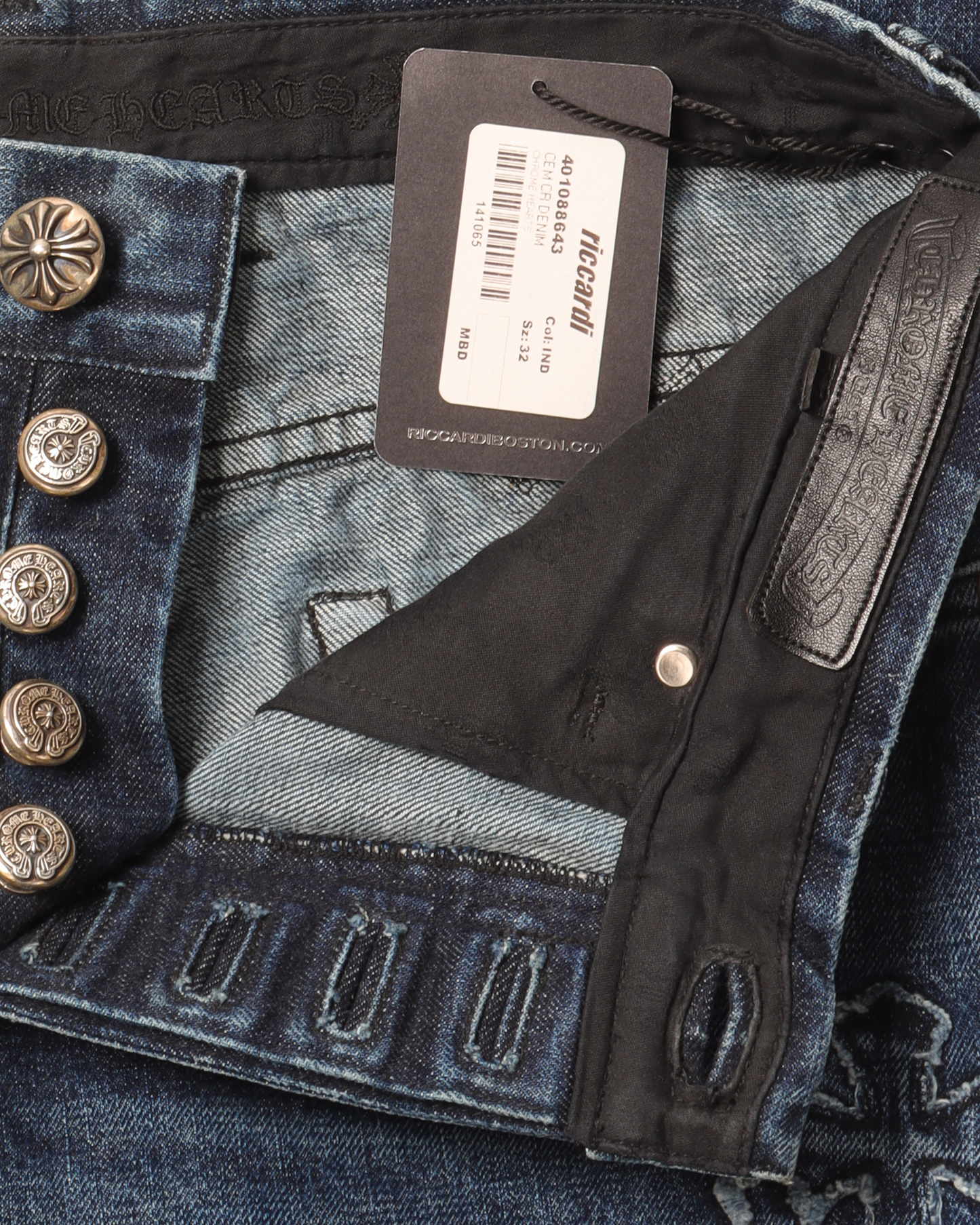 Denim Cross Patch Jeans
